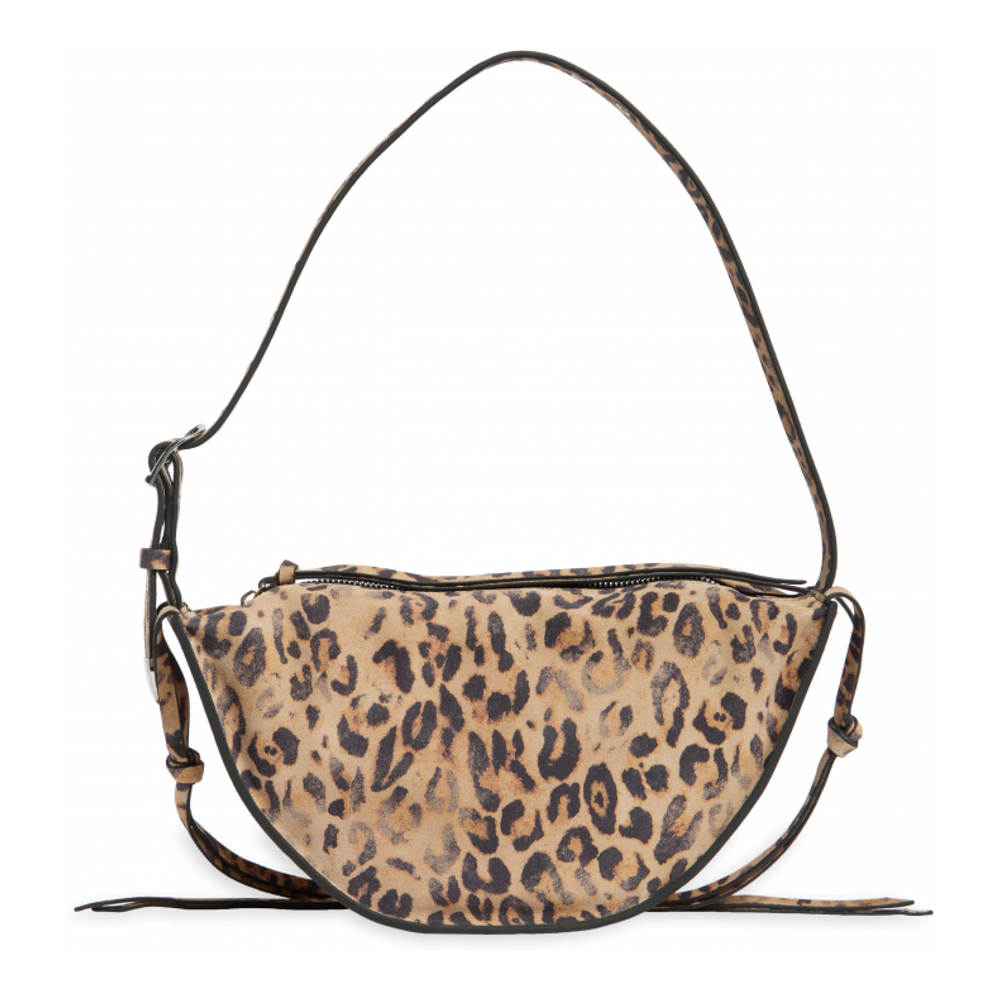 Women's 'Suede Half Moon' Crossbody Bag