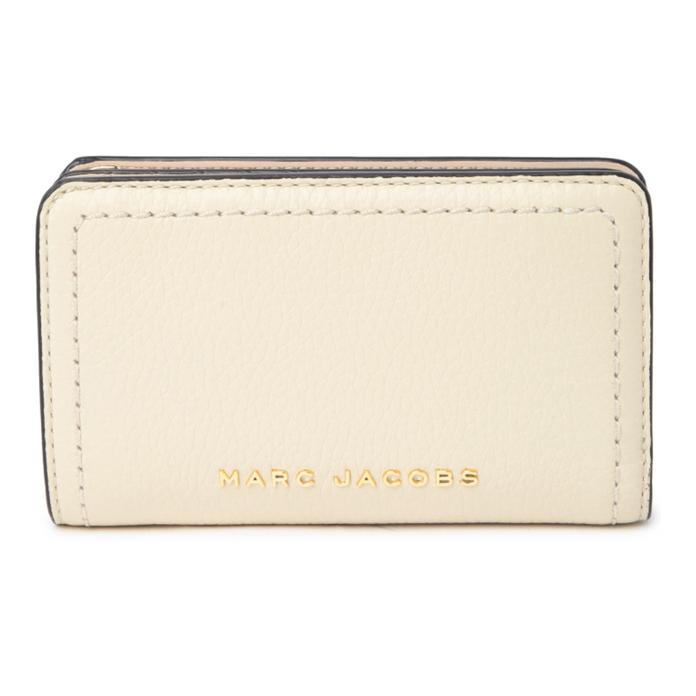 Women's 'Topstitched Compact Zip' Wallet