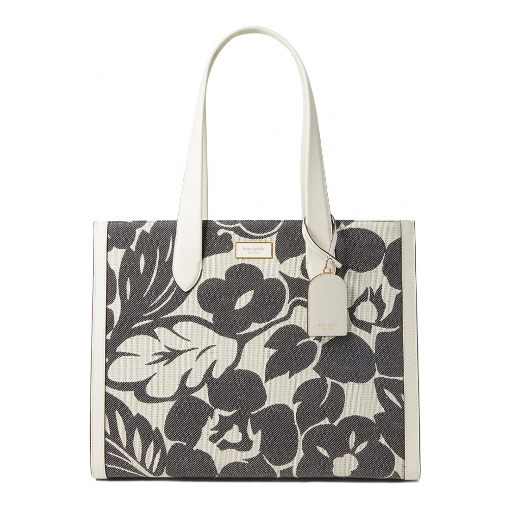 Women's 'Manhattan Tropical Foliage Canvas Jacquard Large' Tote Bag