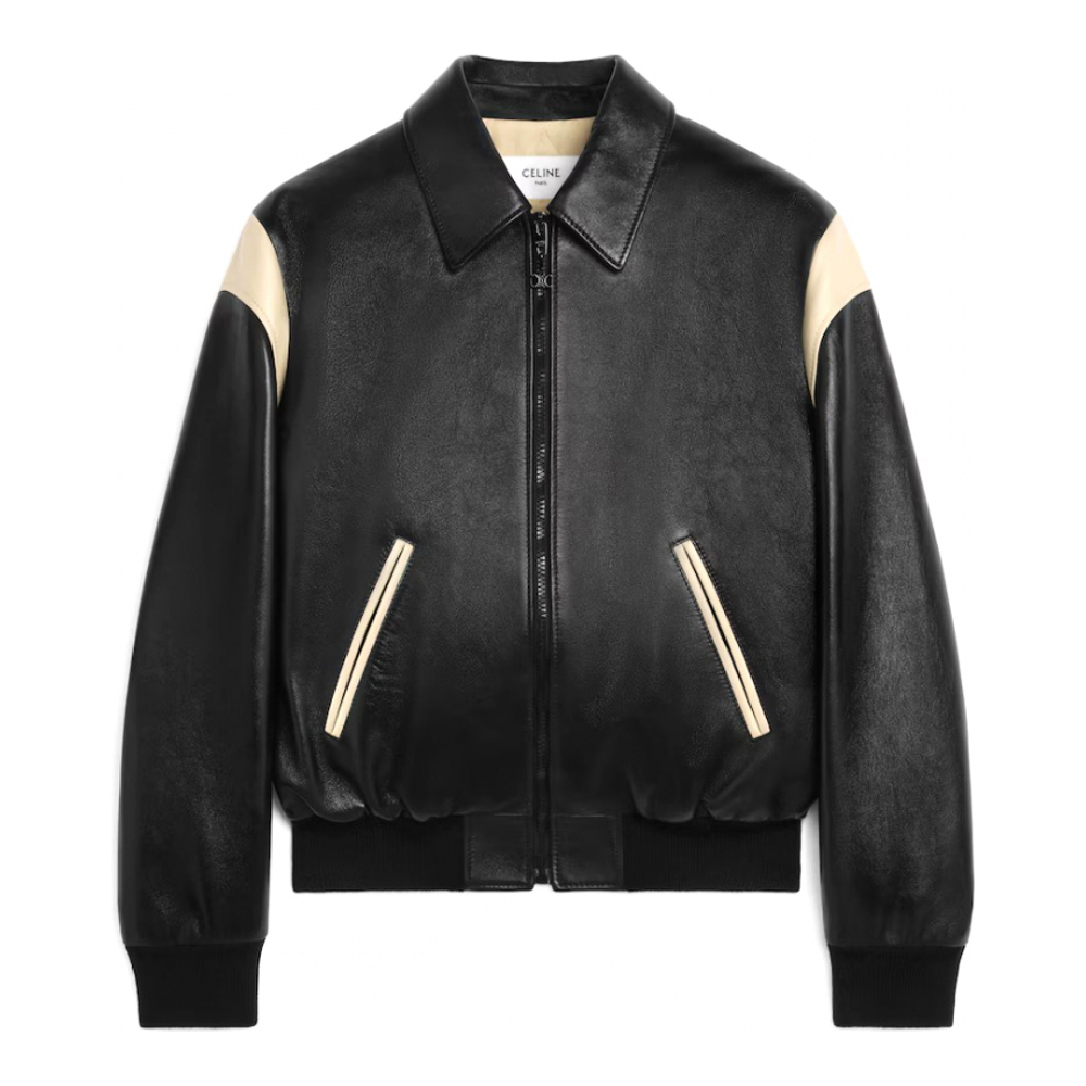 Veste en cuir 'Teddy' pour Hommes