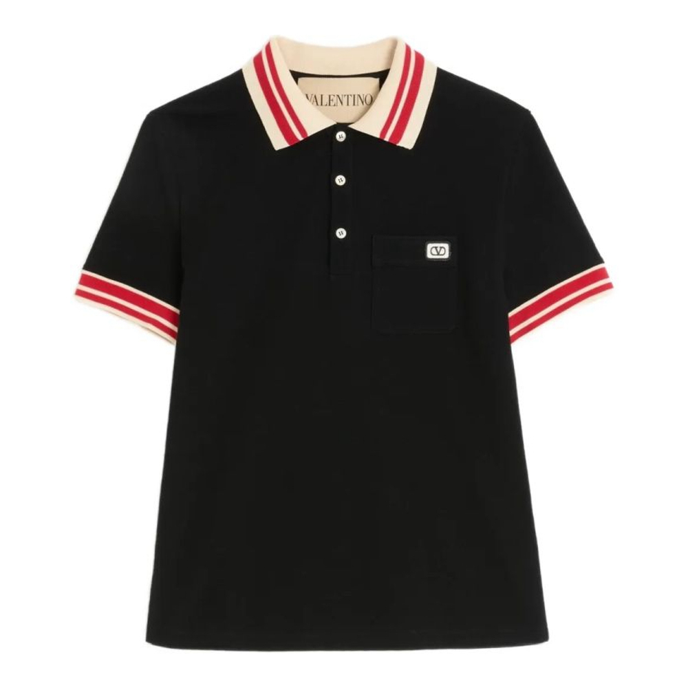 Polo 'VLogo Signature-Patch' pour Hommes