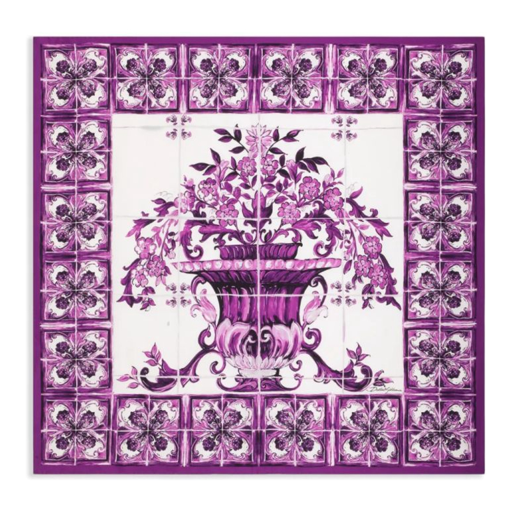 Foulard en soie 'Maiolica-Print' pour Femmes
