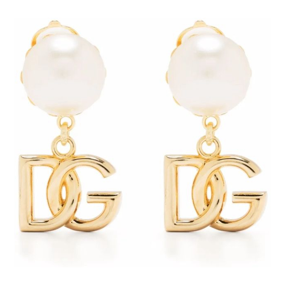Women's 'DG-Logo Drop' Earrings