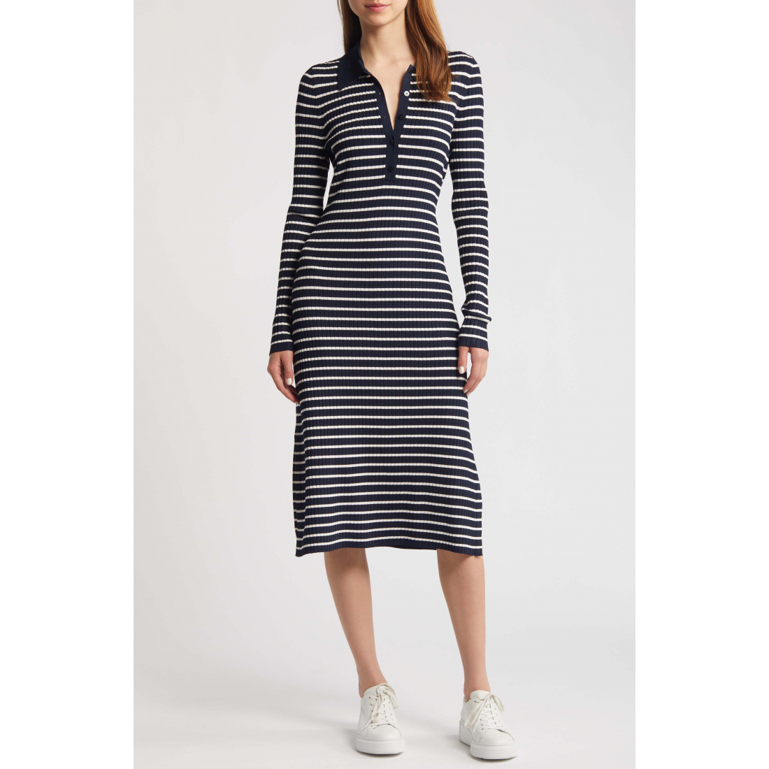 Robe à manches longues 'Filblue Stripe' pour Femmes