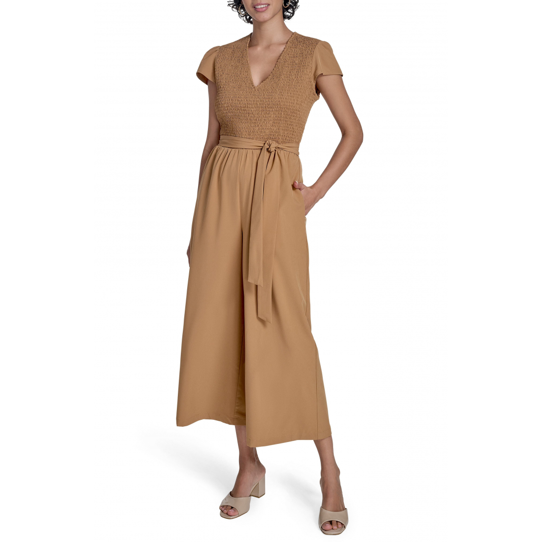 Combinaison  'Smocked Wide Leg' pour Femmes