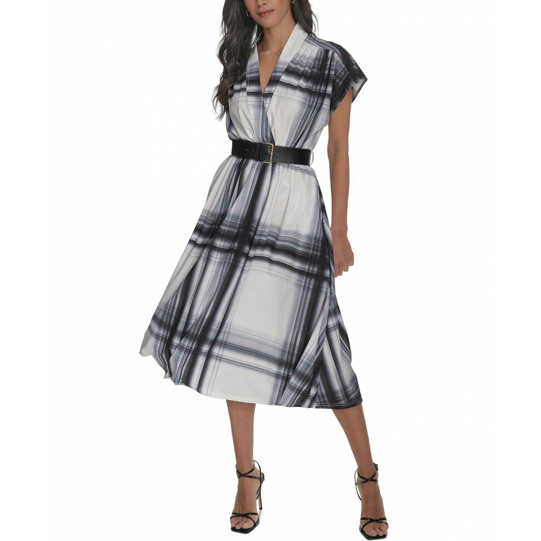 Femmes's 'Plaid Belted' Robe A-line