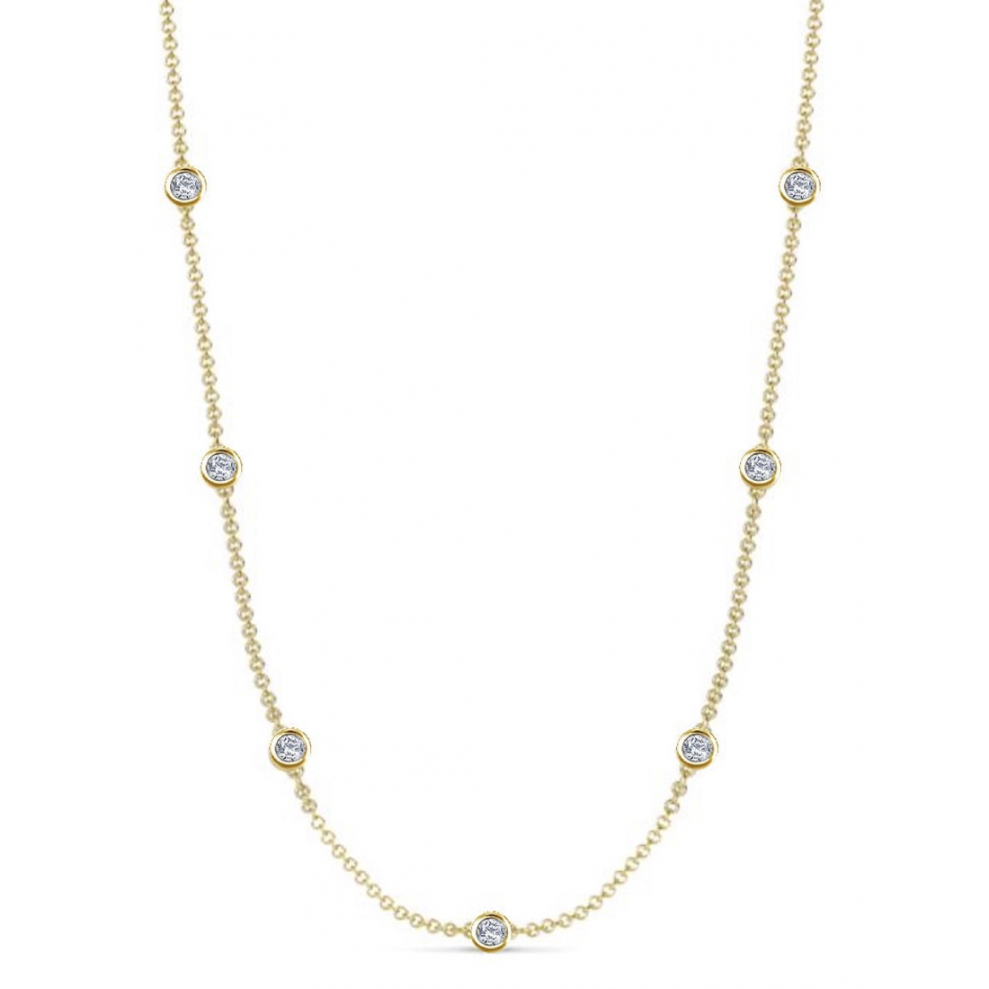 'Bezel' Halskette für Damen