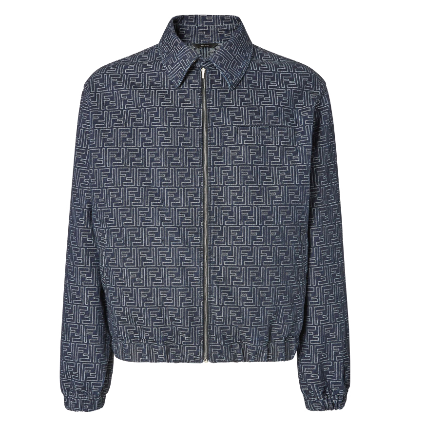Men's 'Ff Jacquard' Denim Jacket
