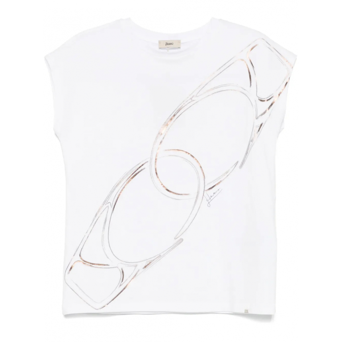 'Carabiner-Print' T-Shirt für Damen