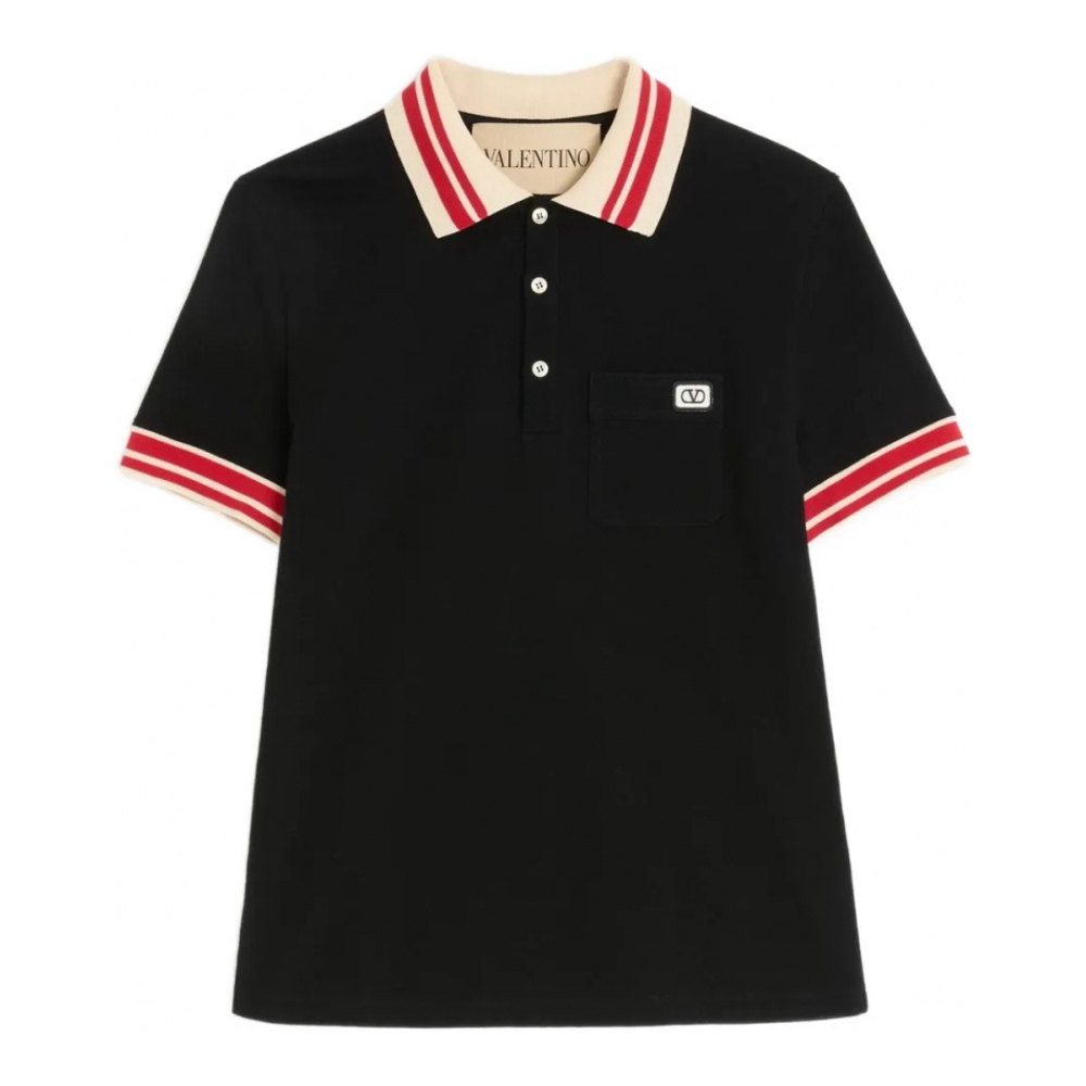 Polo 'VLogo Signature-Patch' pour Hommes