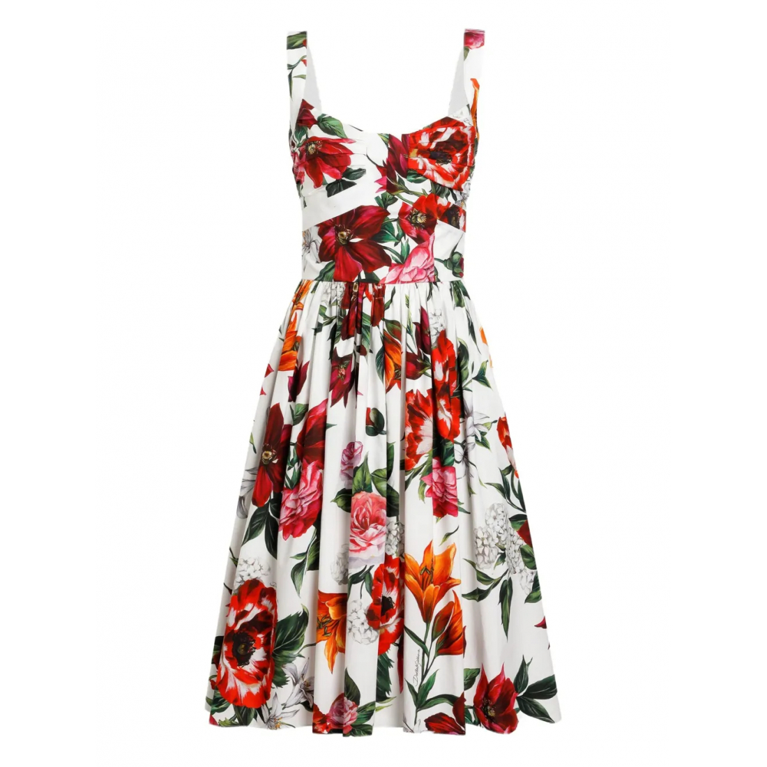Robe Midi 'Floral-Print' pour Femmes