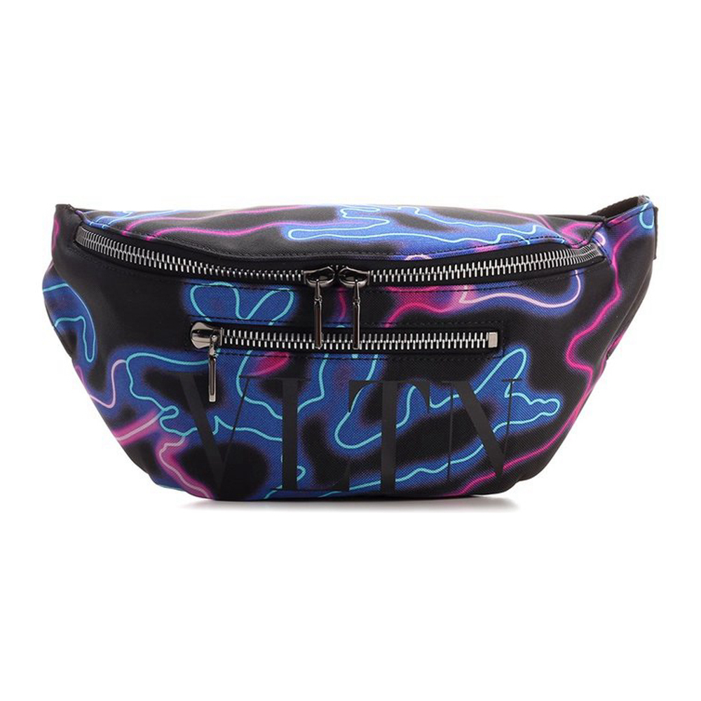 Men's 'VLTN Logo Printed Camou' Belt Bag
