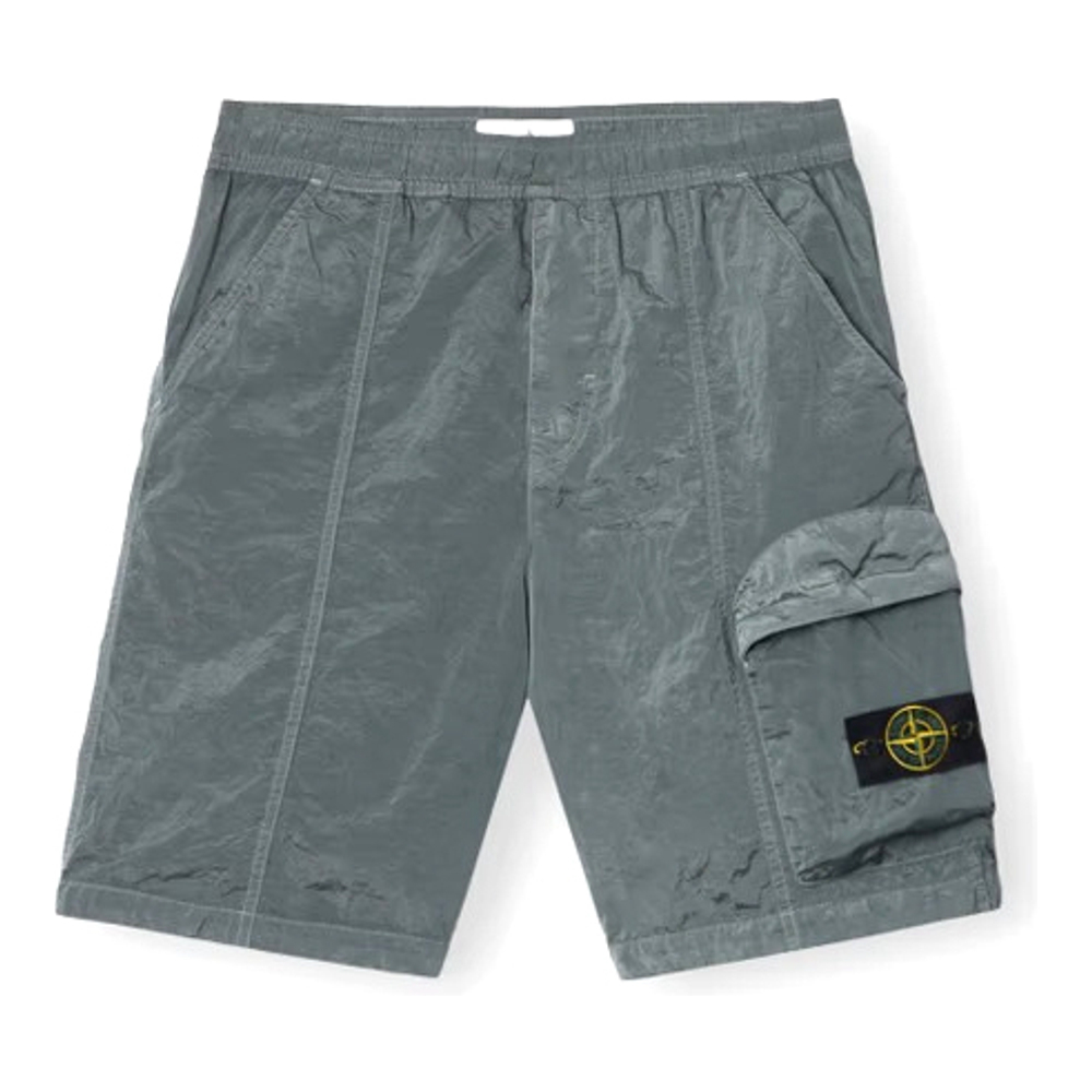 Men's 'Cargo In Comfort Fit With Elastic Waistband' Bermuda Shorts