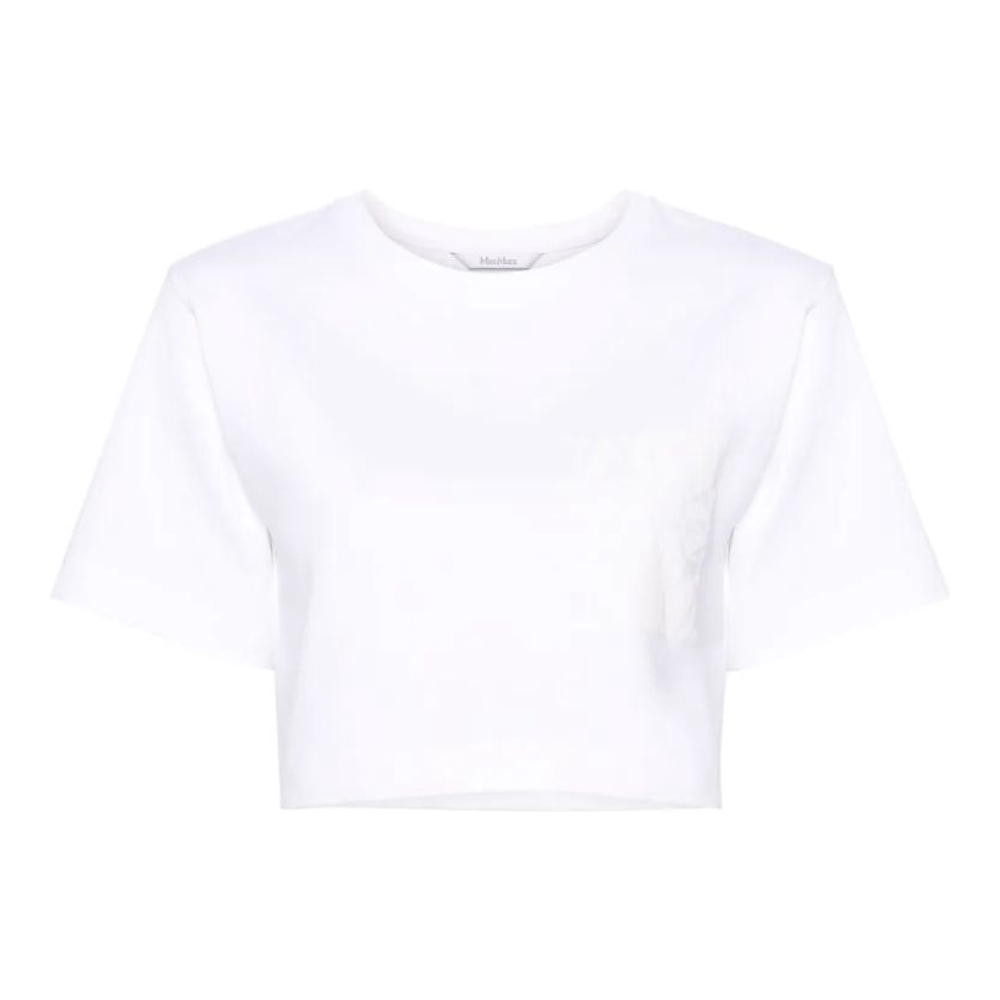 T-shirt 'Logo-Print Cropped' pour Femmes