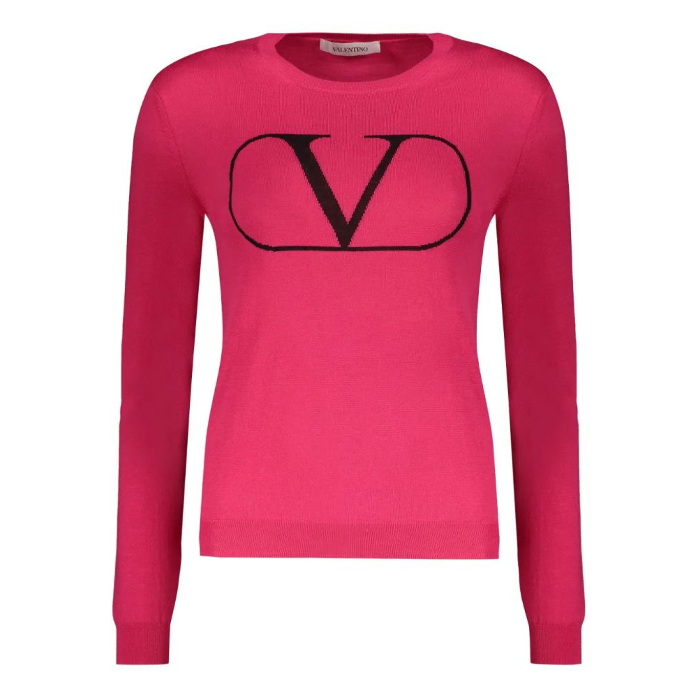 Pull 'Intarsia-Knit Logo' pour Femmes