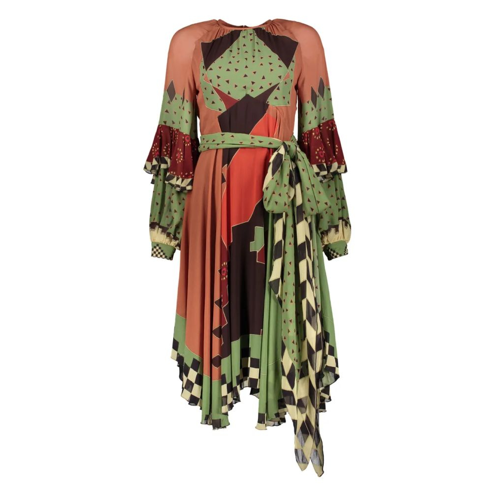 Robe Midi 'Patchwork' pour Femmes