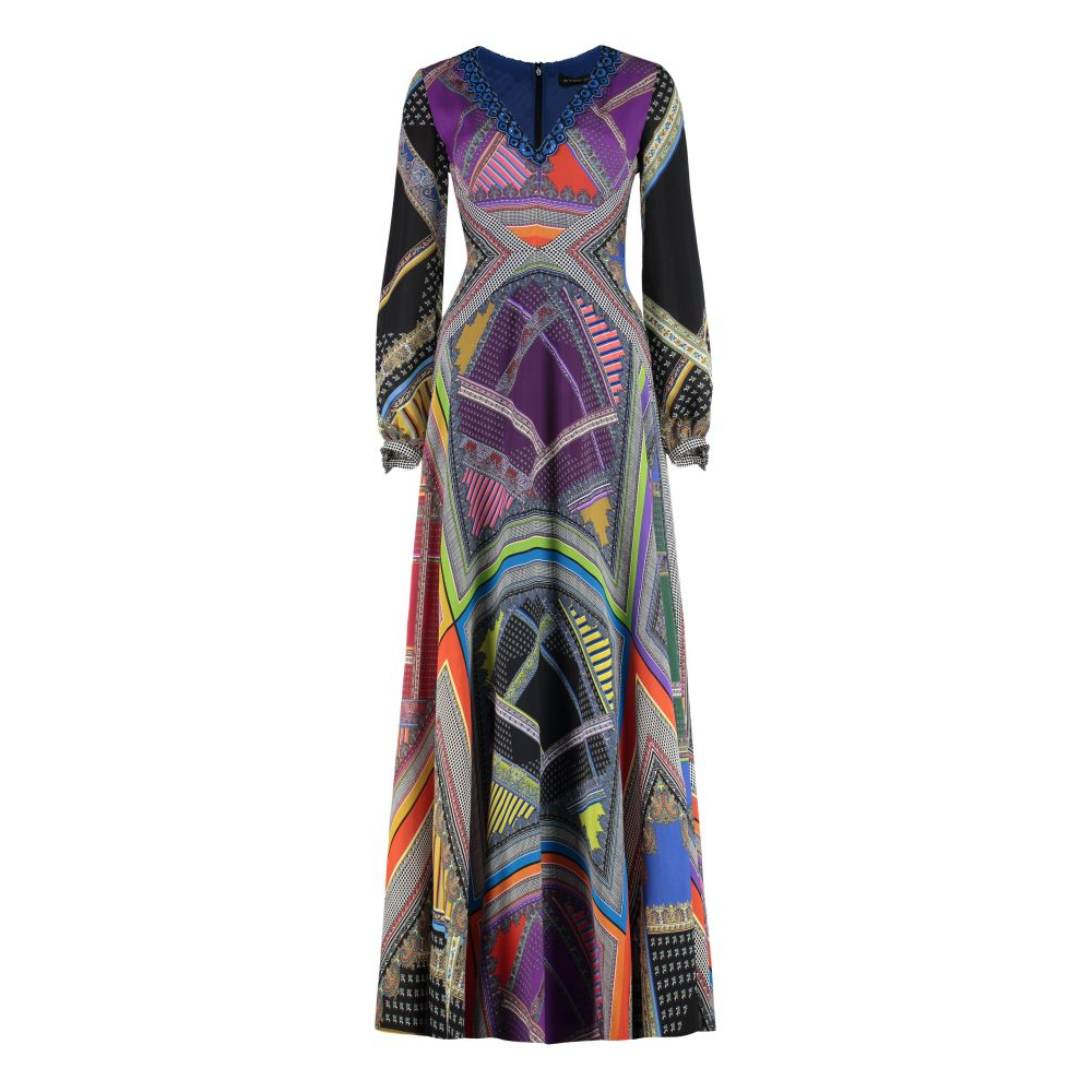 Robe à manches longues 'Printed' pour Femmes