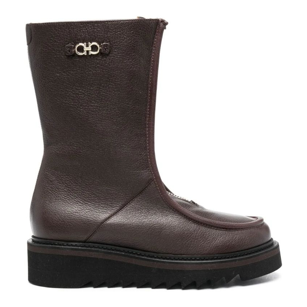 Bottines 'Gancini Plaque' pour Femmes