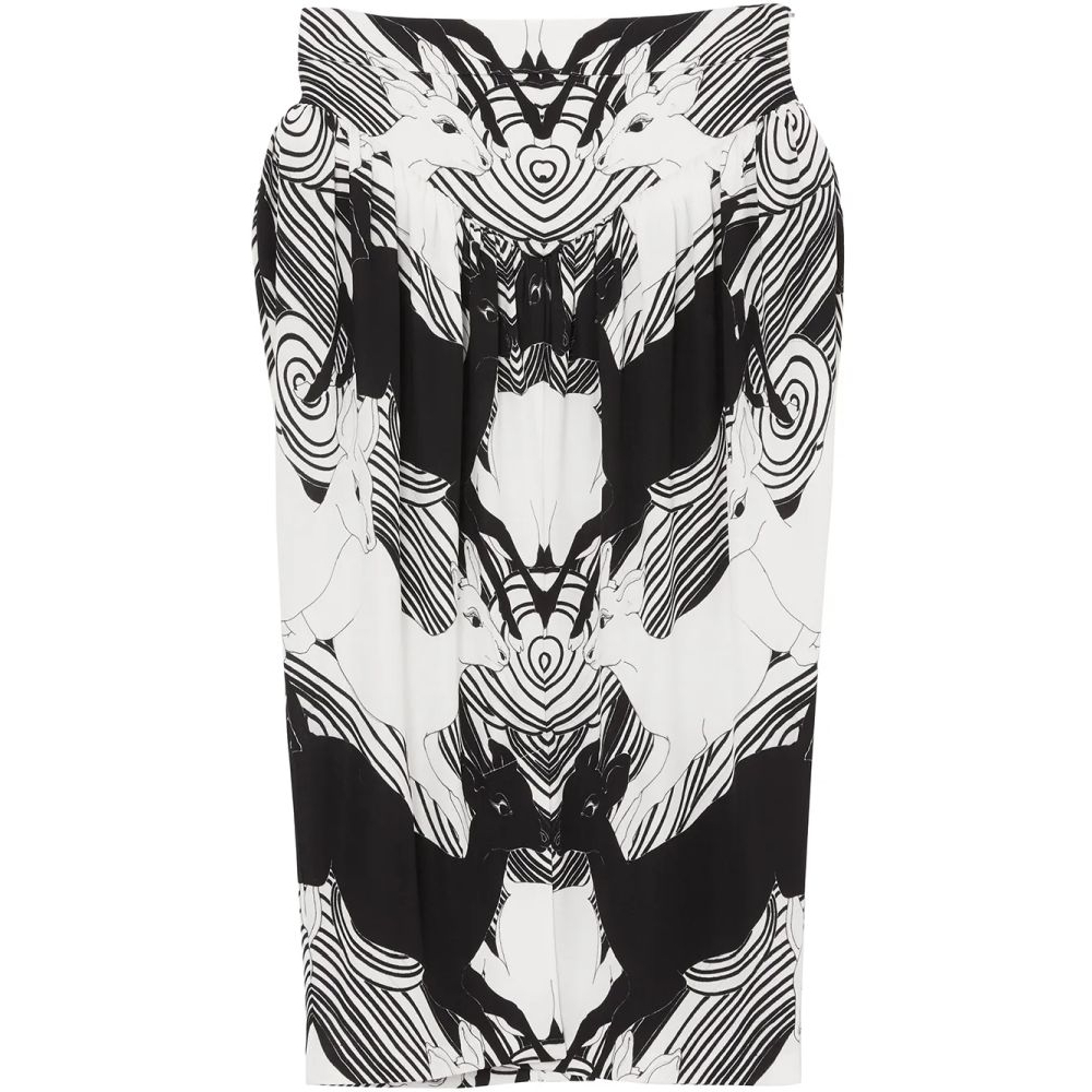 Jupe Midi 'Abstract Deer Print' pour Femmes