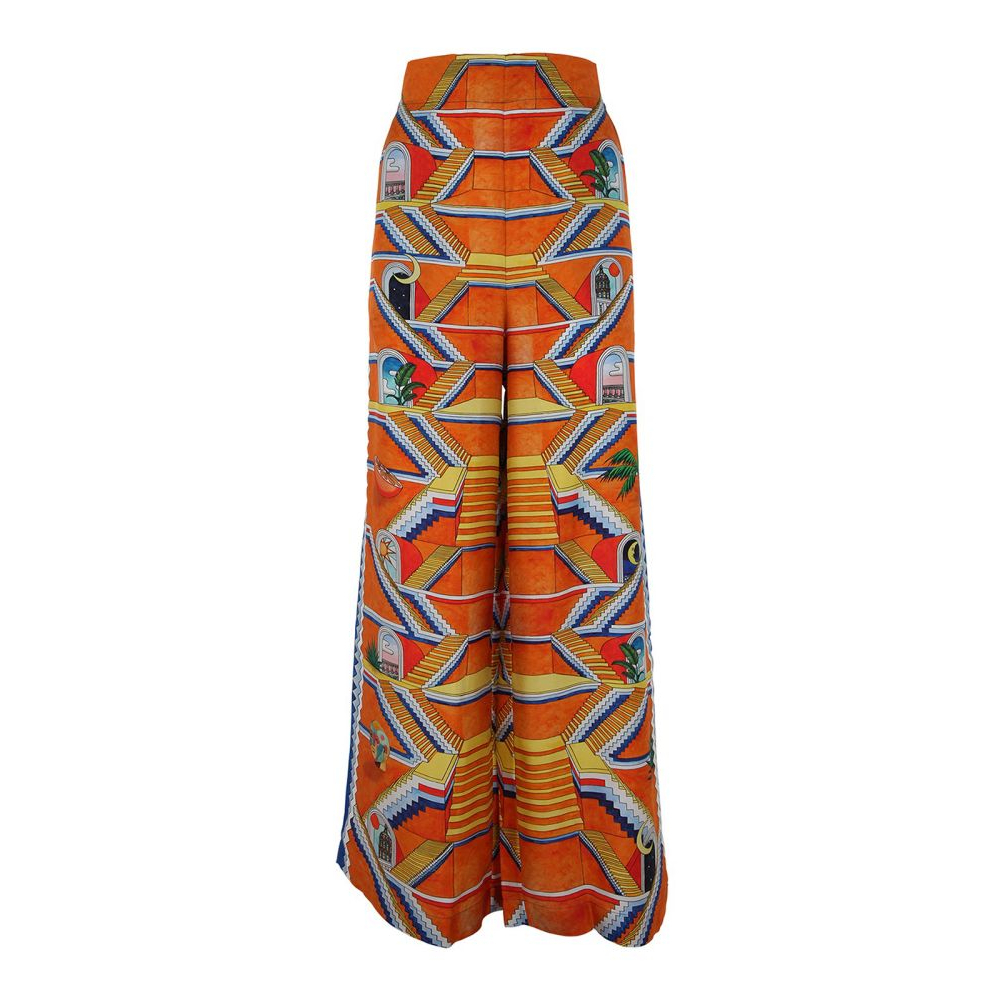 Women's 'Printed Wide Leg' Trousers