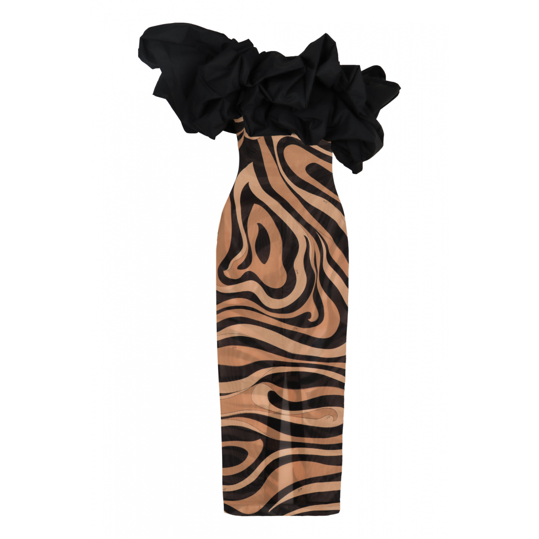 Robe Midi 'Ruffled' pour Femmes