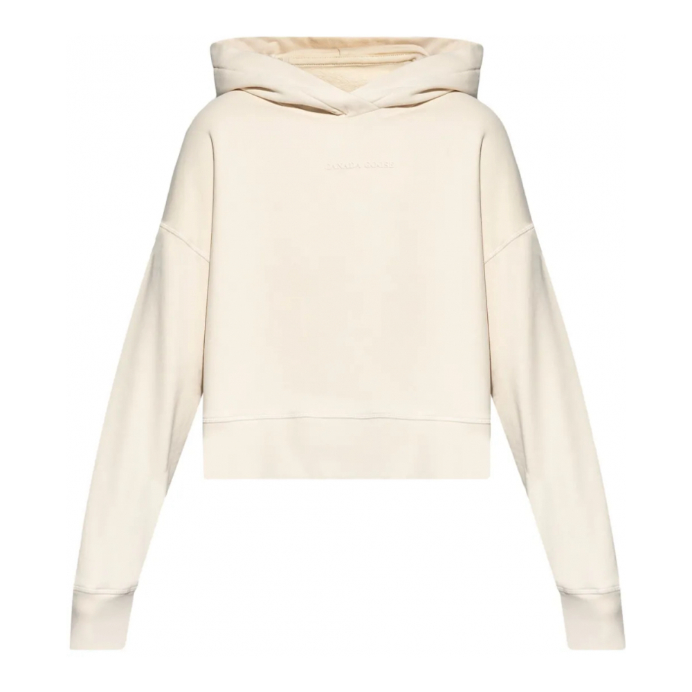 'Logo-Embossed' Kapuzenpullover für Damen