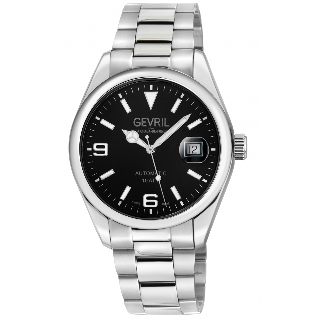 Men's Automatic West Village Black Dial Stainless Steel Bracelet
