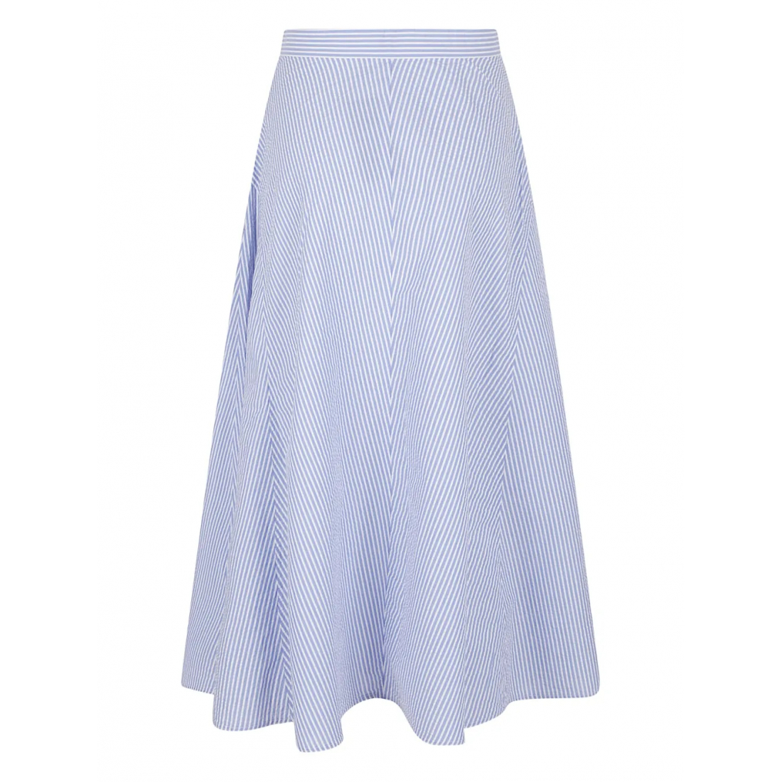 Women's 'Striped Button-Front' A-line Skirt
