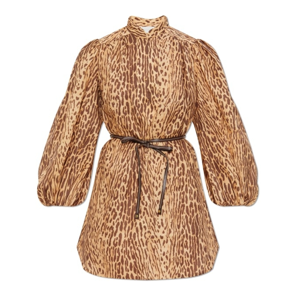 Robe mini 'Cascadian Leopard-Print' pour Femmes