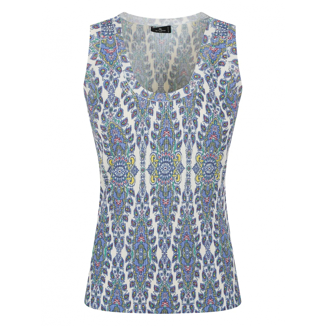 Haut sans manches 'Paisley-Print Ribbed' pour Femmes