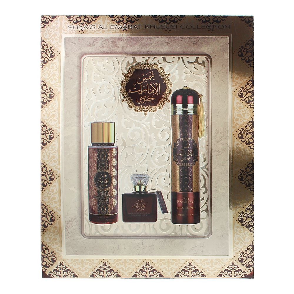 Coffret de parfum 'Sham Al Emarat Khususi' - 3 Pièces