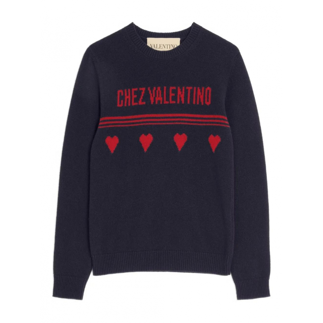Men's 'Heart Motif Text' Sweater