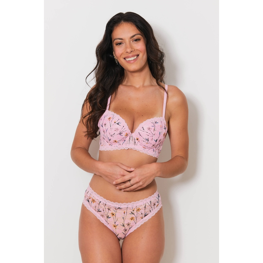 Soutien-gorge rembourré + Culote 'Darol' pour Femmes