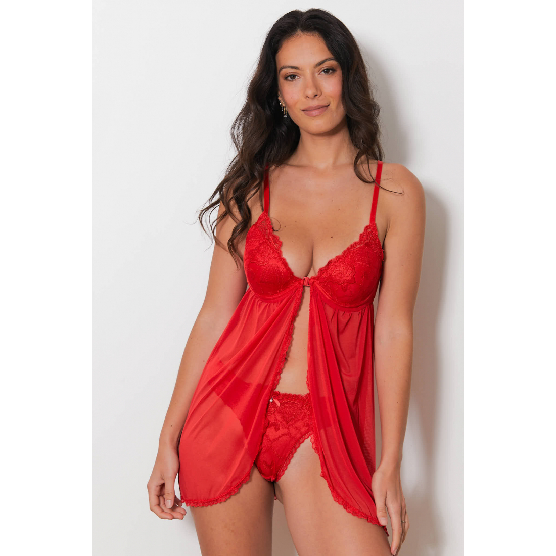 Chemise de nuit + Tanga 'Paro' pour Femmes