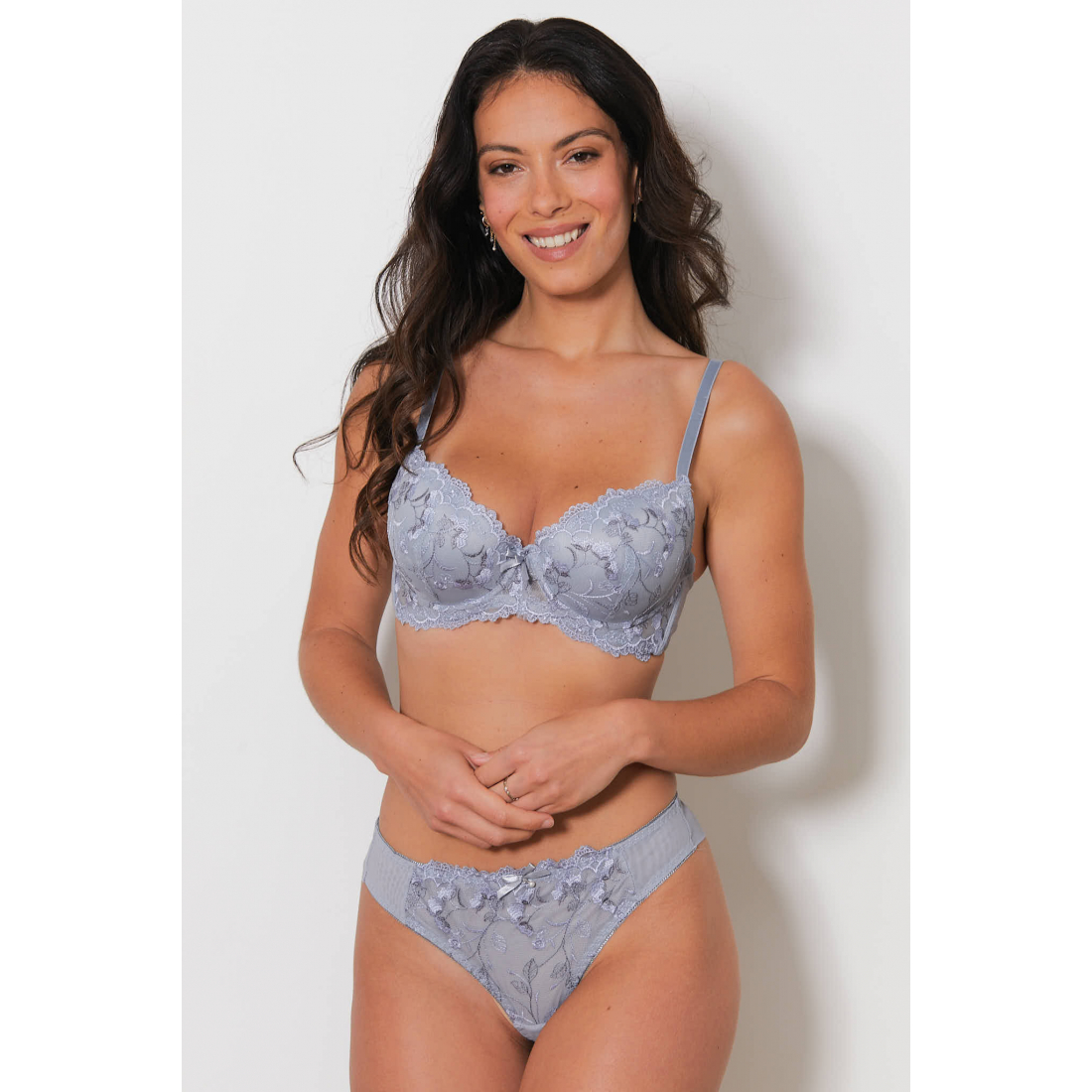 Soutien-gorge rembourré + Tanga 'Popi' pour Femmes - 2 Pièces