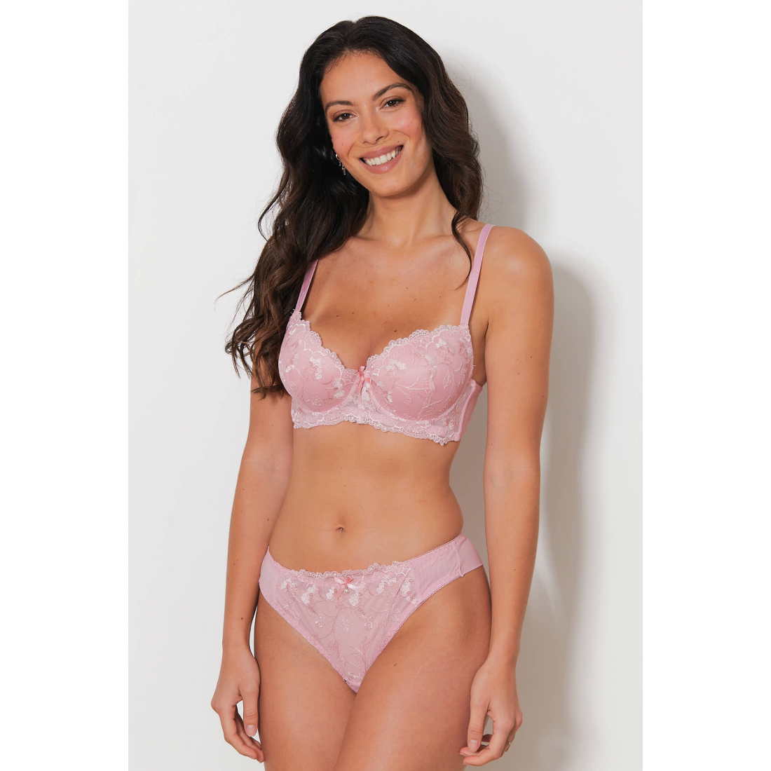 Soutien-gorge rembourré + Tanga 'Popi' pour Femmes - 2 Pièces