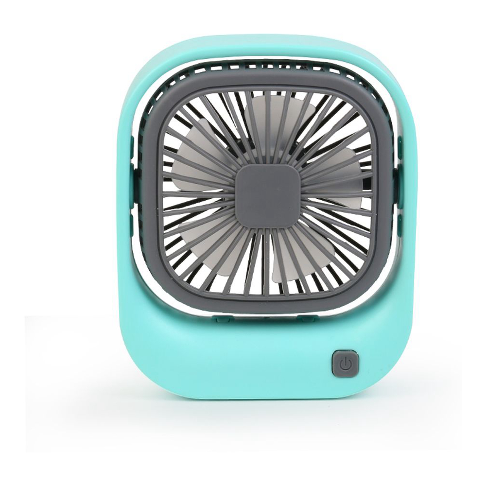 Rechargeable USB Folding Table Fan - Green