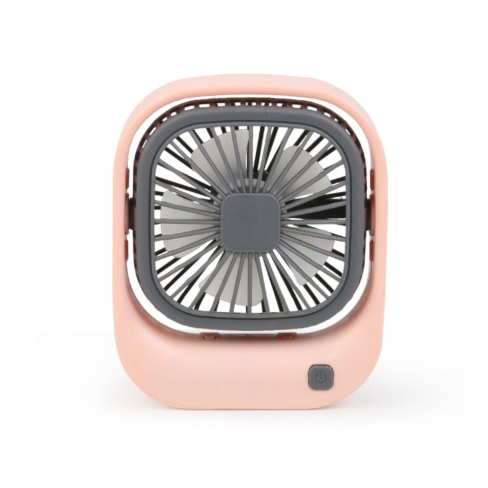Rechargeable USB Folding Table Fan - Pink