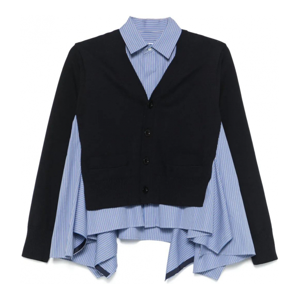 Chemise 'Knitted-Panel' pour Femmes