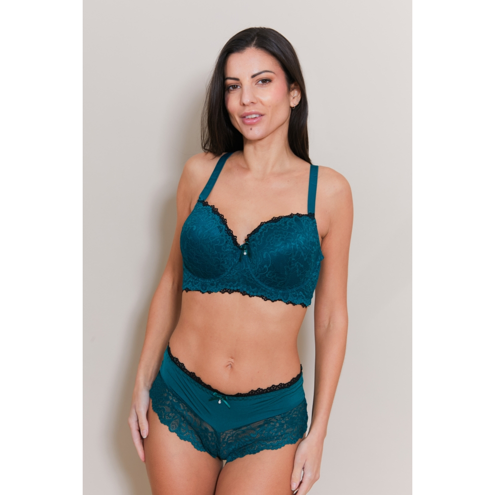 Women's 'Dani' Padded Bra + Boy Shorts