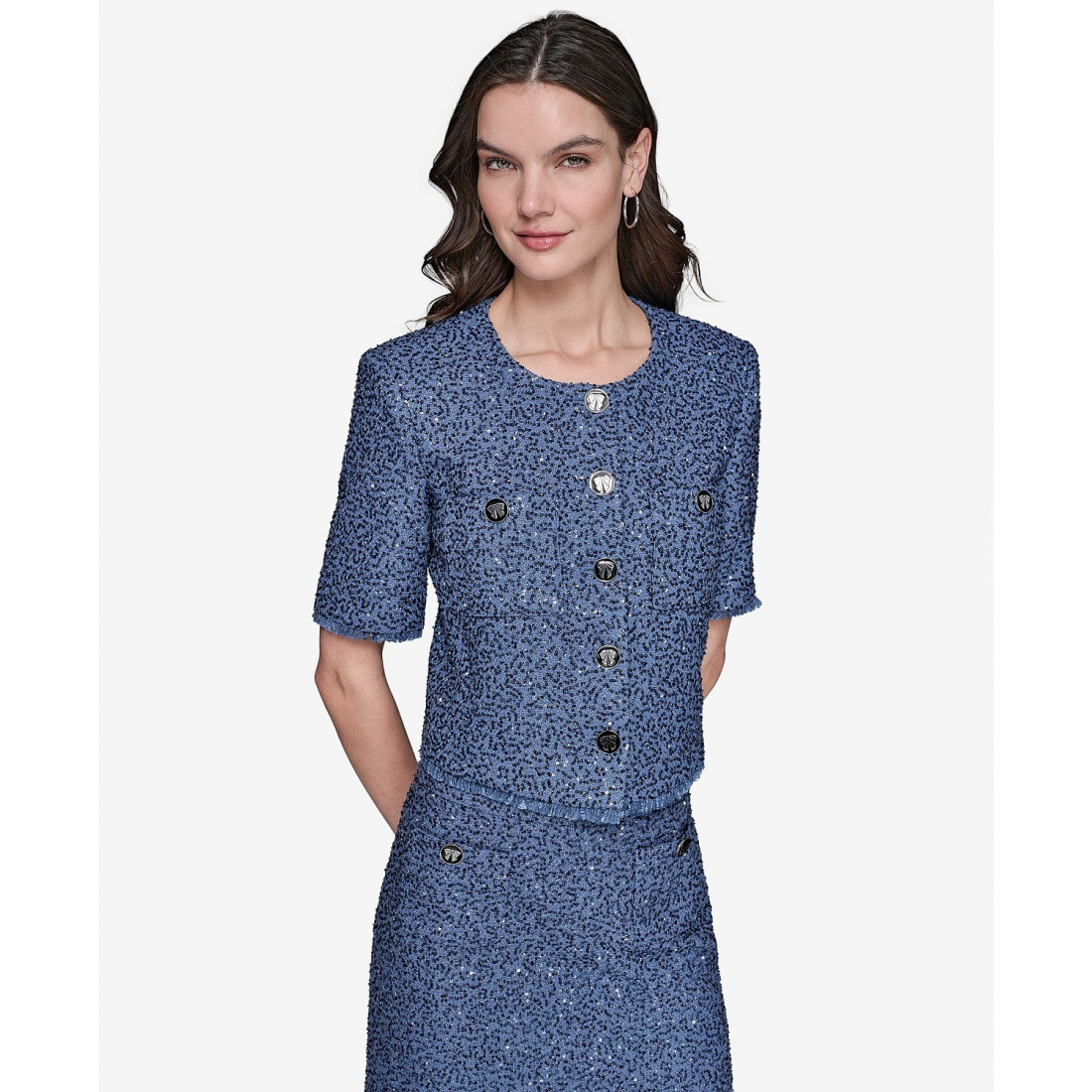 Veste 'Embellished Cropped' pour Femmes