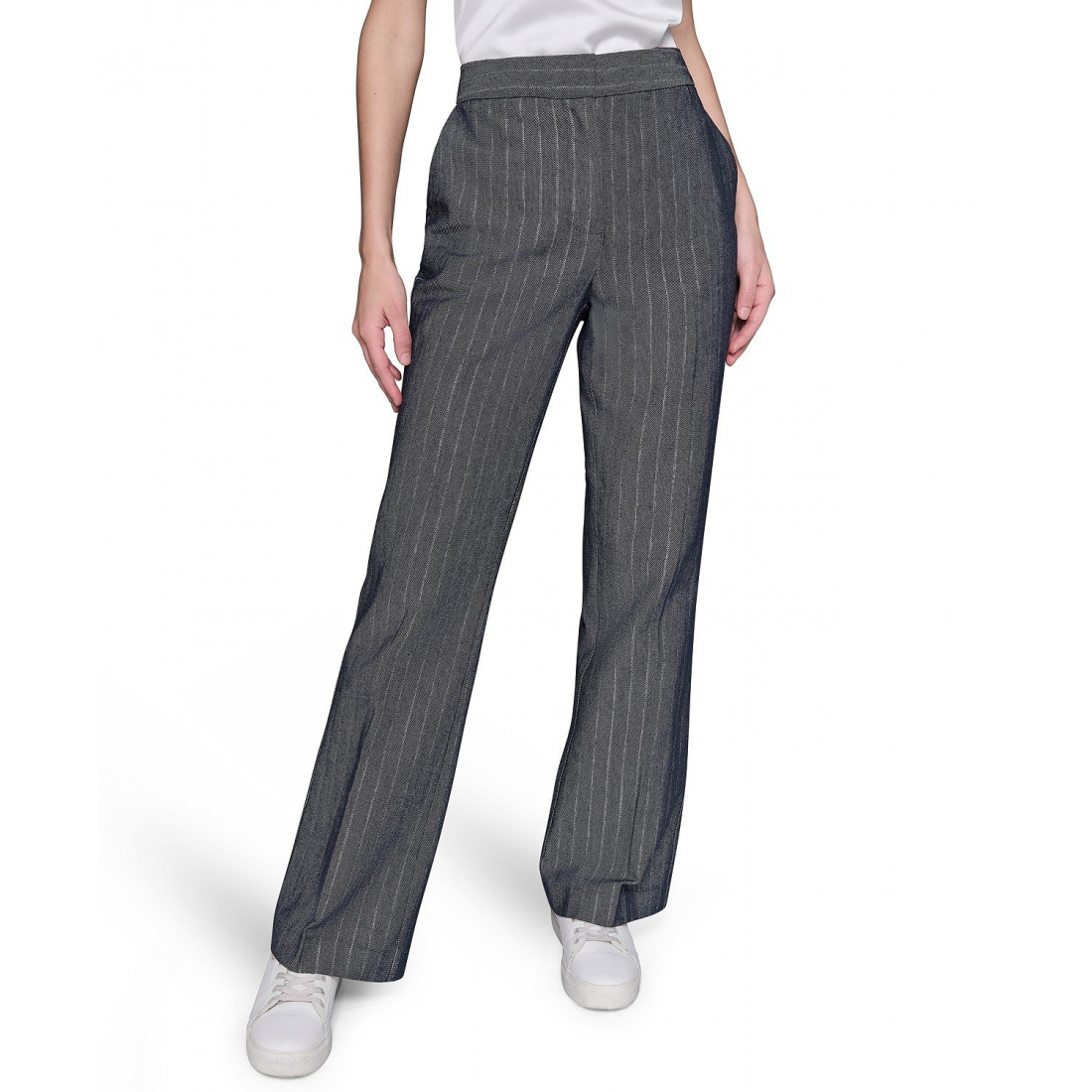 Pantalon 'Pinstriped Flare-Leg' pour Femmes