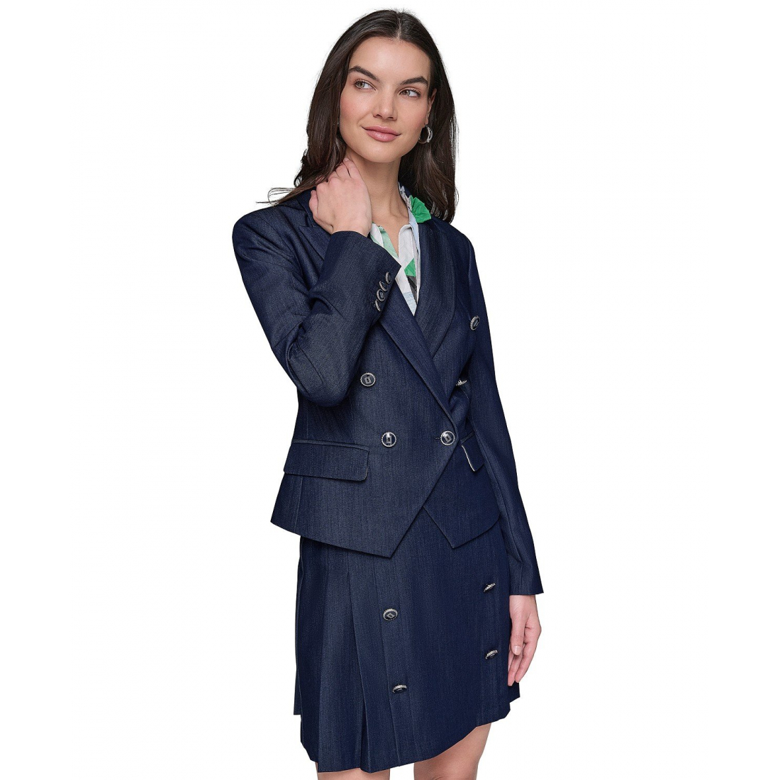 Veste en jeans 'Double-Breasted Faux' pour Femmes