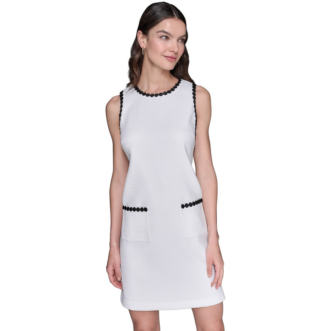 Robe sans manches 'Sleeveless Tweed Shift' pour Femmes