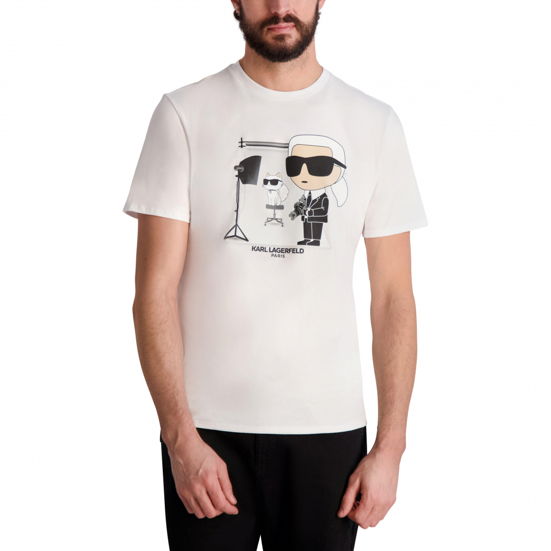 T-shirt 'Karl & Choupette Photo' pour Hommes