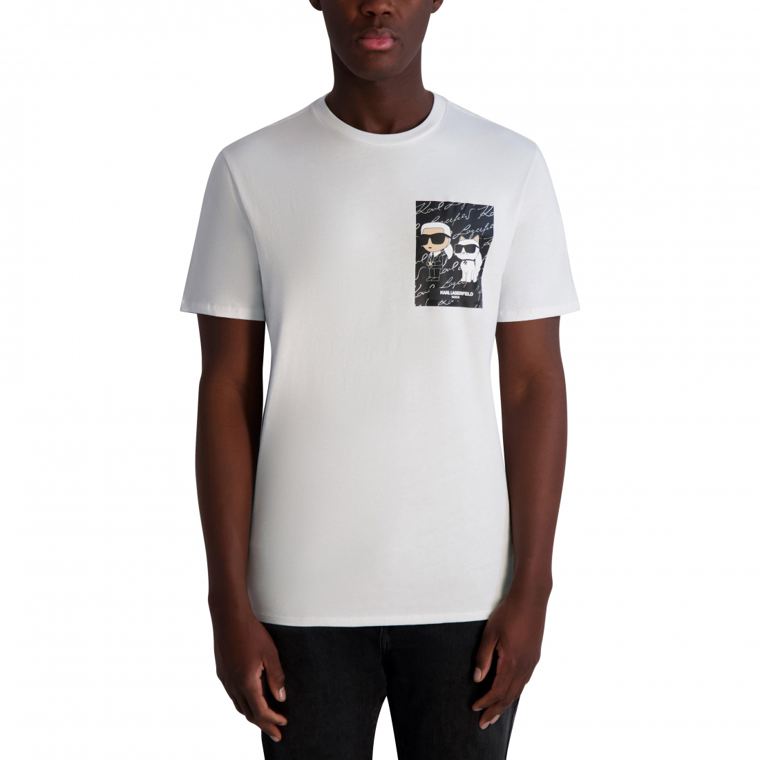 T-shirt 'Karl & Choupette With Signature' pour Hommes