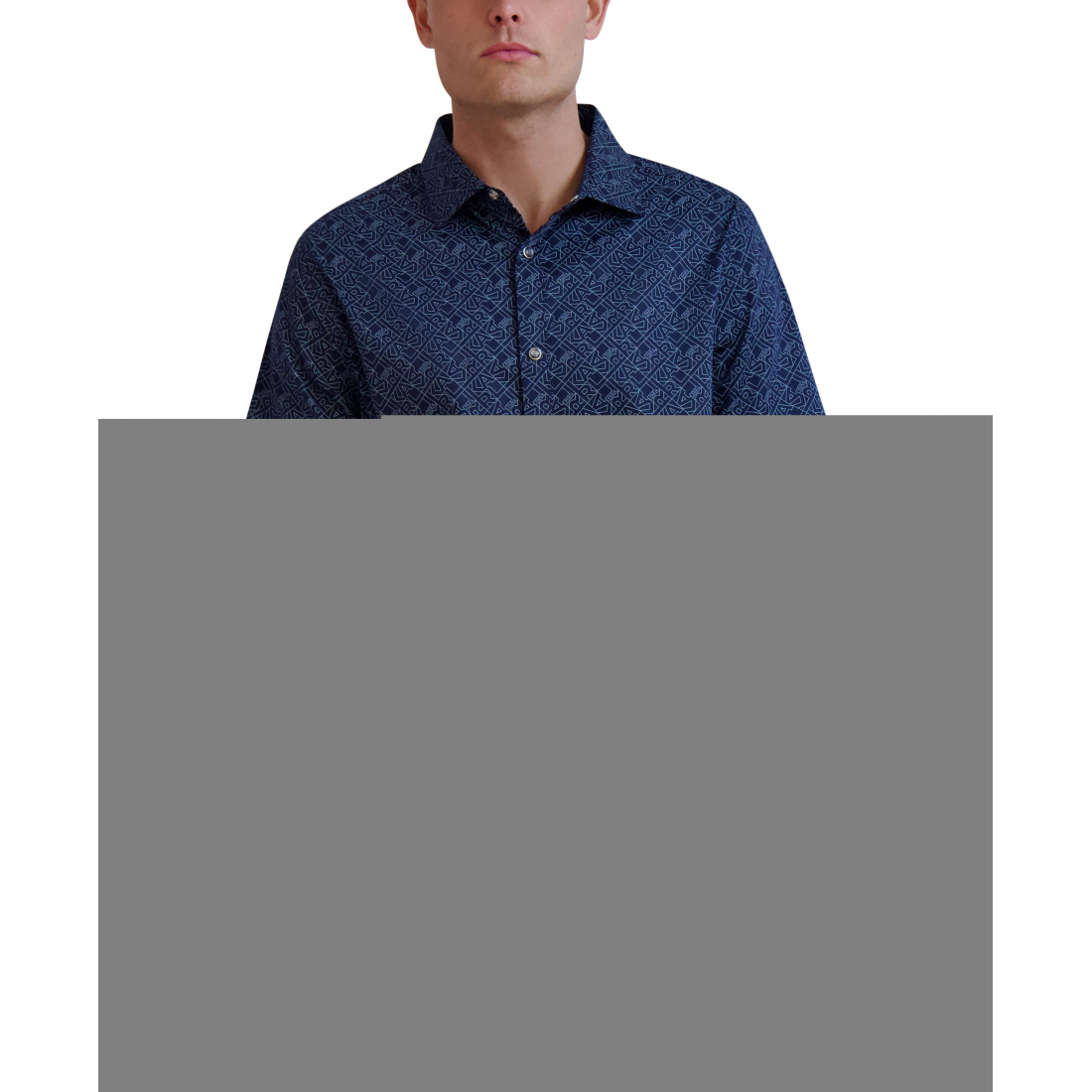 Chemise à manches courtes 'Karl Print Button Up' pour Hommes