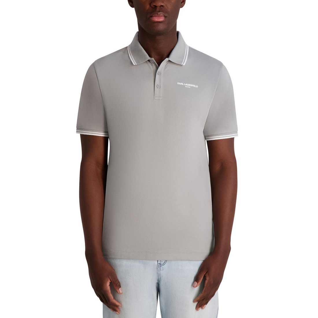Polo 'Regular-Fit Tipped' pour Hommes