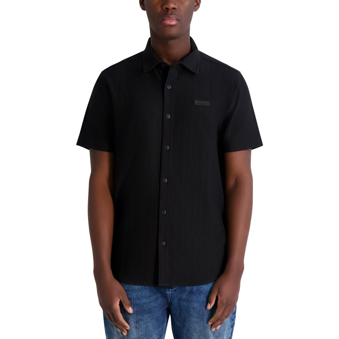 Chemise 'Regular-Fit Solid Textured Button-Down' pour Hommes