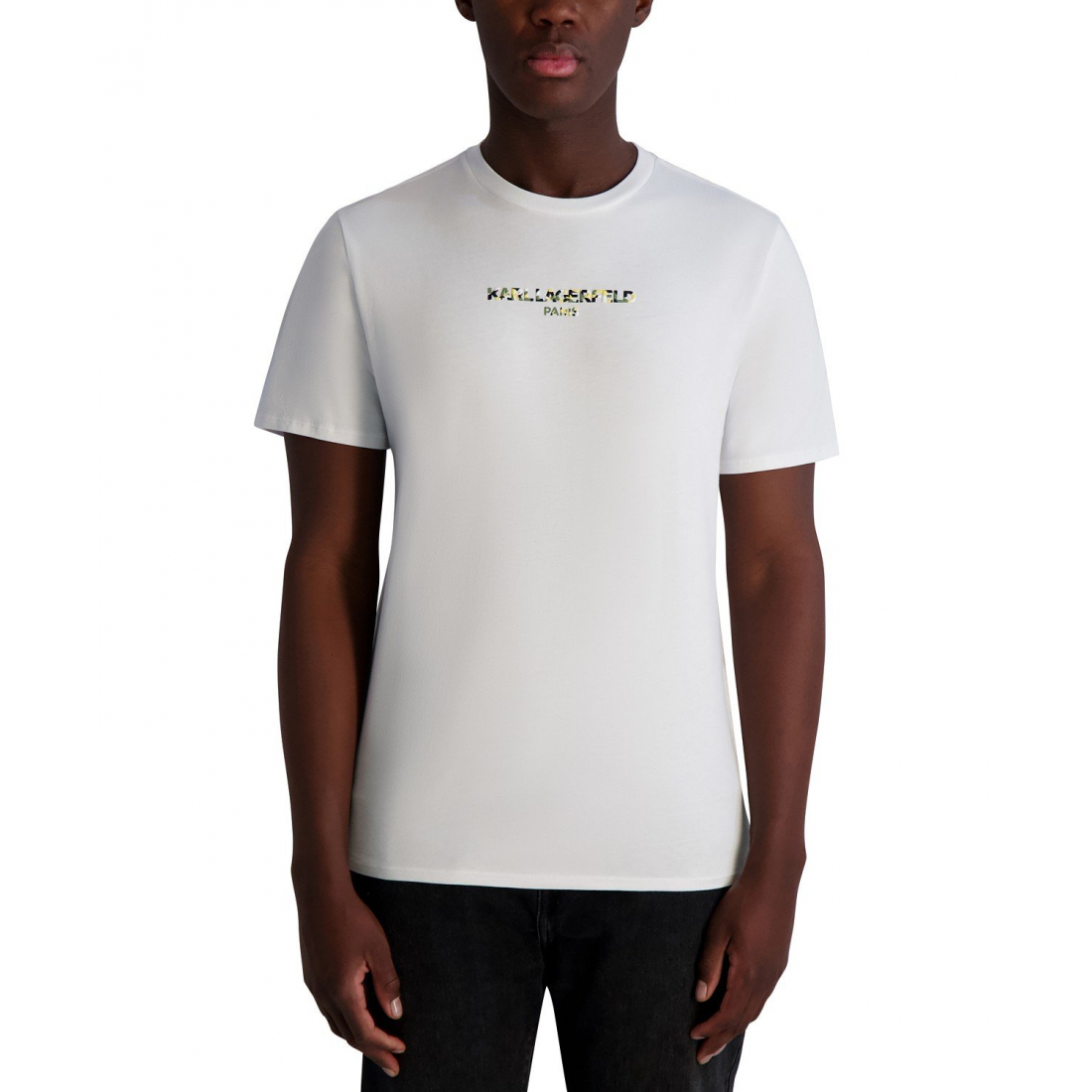 T-shirt 'Short Sleeve Textured Logo' pour Hommes
